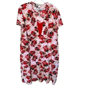 Cydnug Mar  floral midi dress, size 3X, EUC